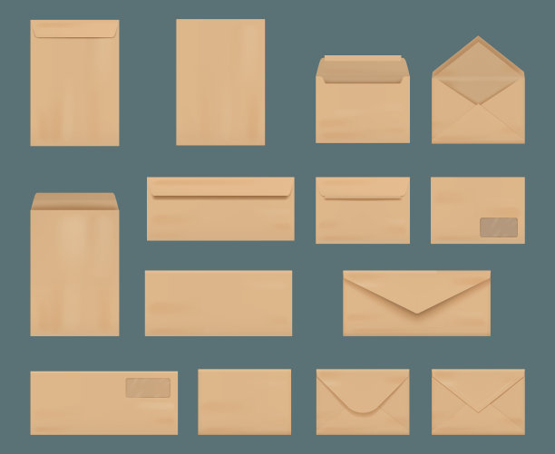 工艺信封商业身份文具a4图片下载