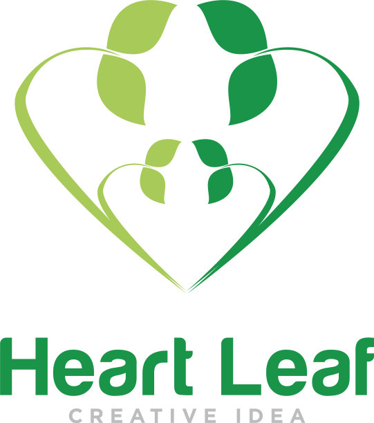 叶子自然标志设计图片下载