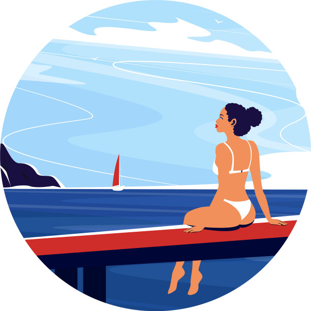 欣赏夏日圆旗图片下载