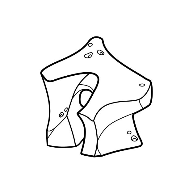 装饰多孔砂岩弧形着色书图片下载