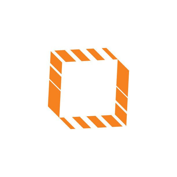 方形条纹箭头快速logo图片下载