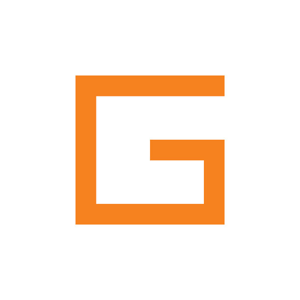 抽象字母G几何方形标志图片下载