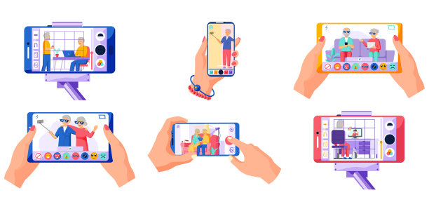 老年人和老年人一起玩电子游戏图片下载