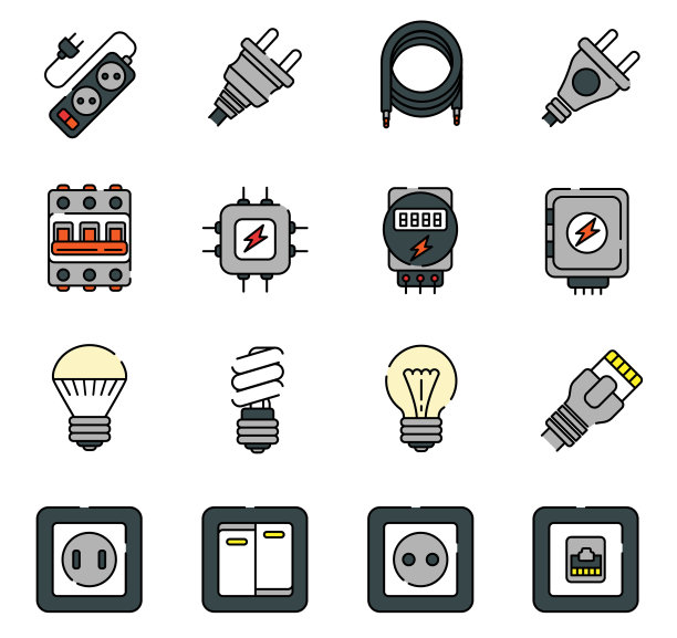 房子里的电线和电图片下载