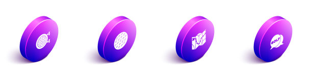 设置等距高尔夫运动俱乐部球道布局图片下载