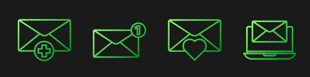 收悉情人节心意的信封图片下载