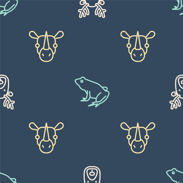 设线鹿头有角，犀牛和图片下载