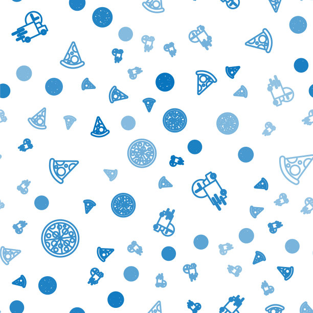 订线披萨速递车及切片图片下载