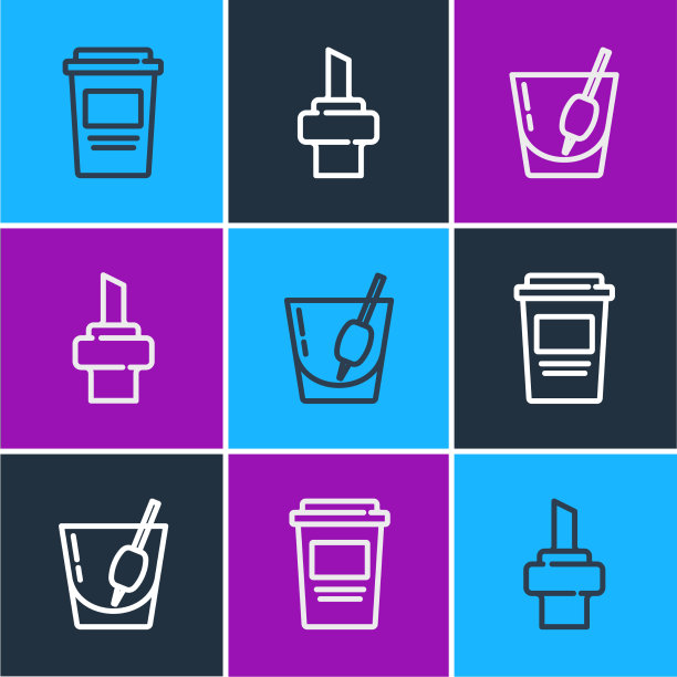 摆好咖啡杯去鸡尾酒血腥玛丽图片下载