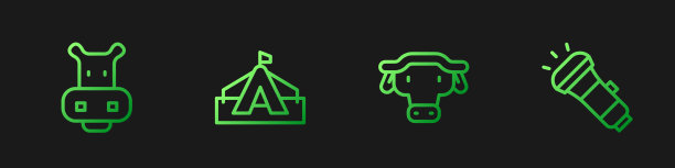 定线非洲水牛头河马还是图片下载