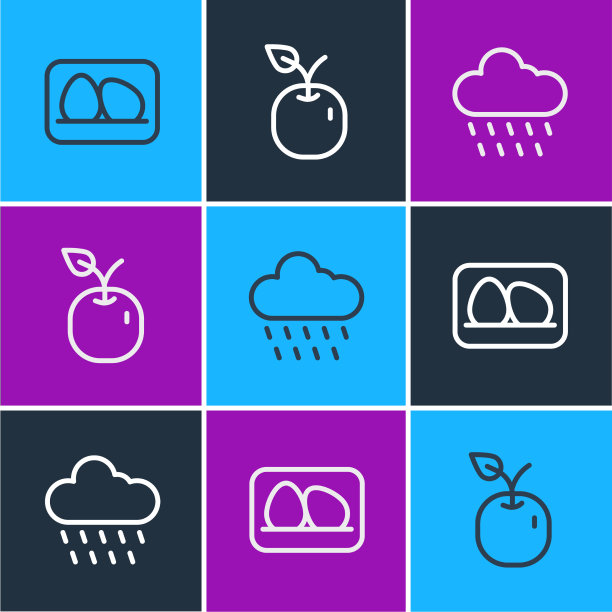 设线鸡蛋云与雨苹果图片下载