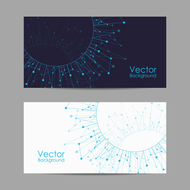 用连接的线和点设置横幅图片下载