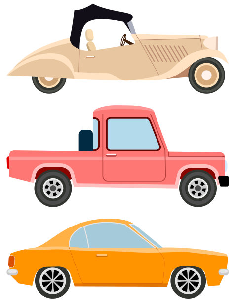 汽车不同类型没有驾驶员的设置图片下载