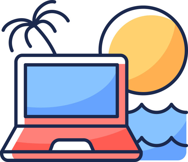 数字游牧民RGB彩色图标图片下载