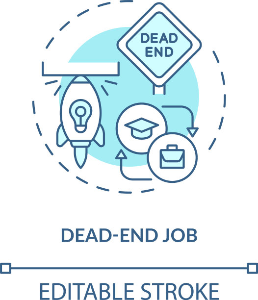 没有出路的工作概念图标图片下载