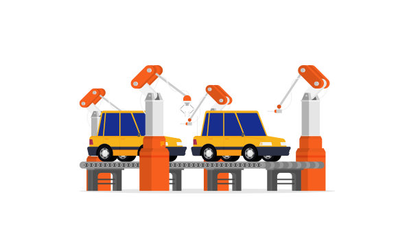 工厂输送车组装智能化图片下载