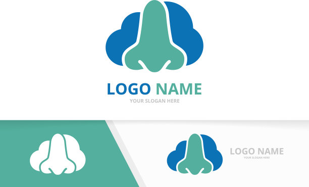 鼻和云标志结合耳鼻喉诊所图片下载