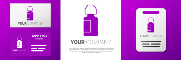 标志型滴眼液瓶图标孤立在白色图片下载