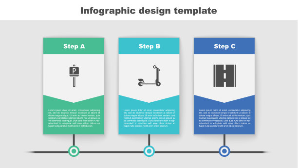 设有停车代步车和公路业务图片下载