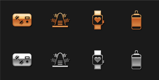 配备健身俱乐部健身卡金属架图片下载