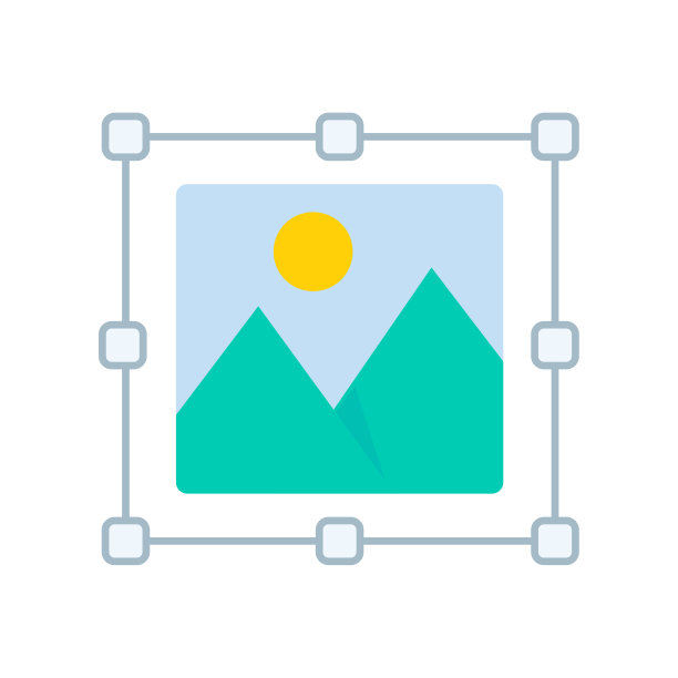 图像向量。简单的山景照片。向相册添加照片。图片下载