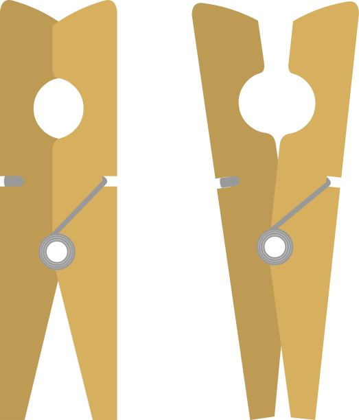 矢量图打开和关闭衣夹表情图片下载