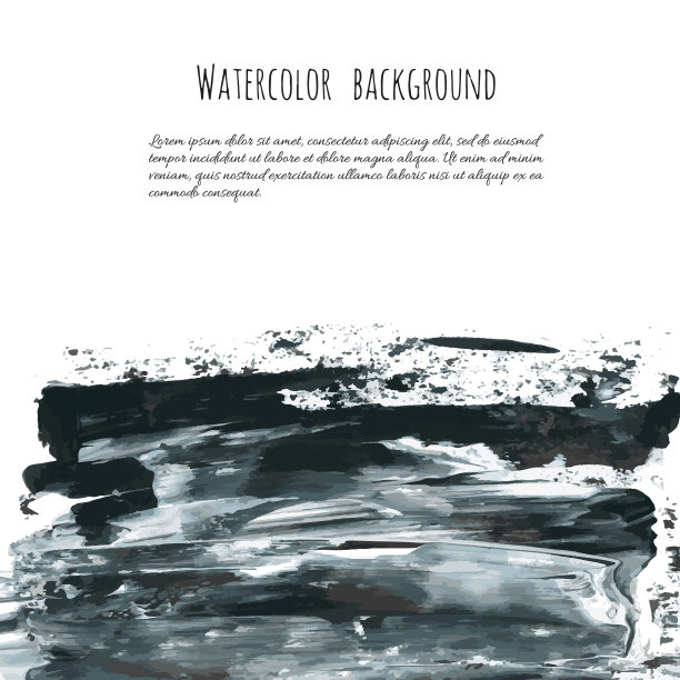 矢量暗黑色垃圾水彩，墨水纹理，手绘干刷飞溅图片下载