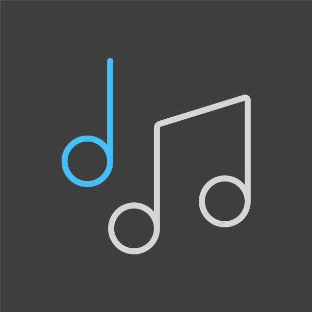 歌曲旋律音符图标图片下载