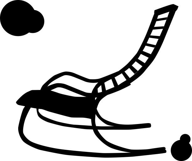 游泳池边的椅子“剪影”图片下载