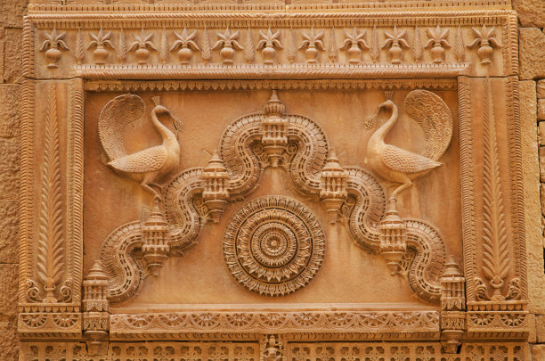 墙上的雕刻真漂亮图片下载