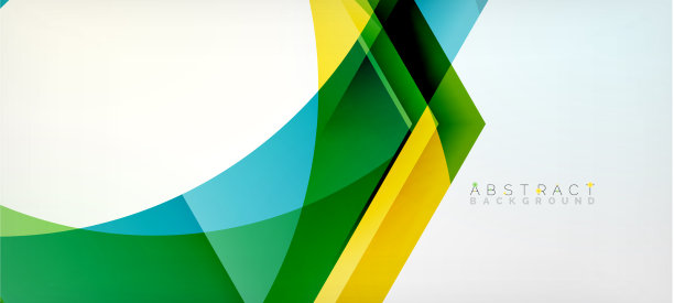 彩色六边形几何抽象图片下载