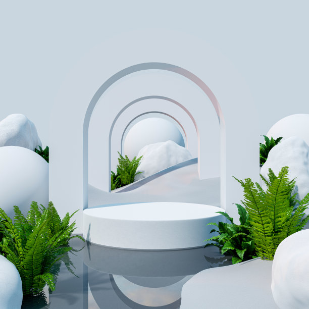 平台模型展示沙漠与产品介绍。图片下载