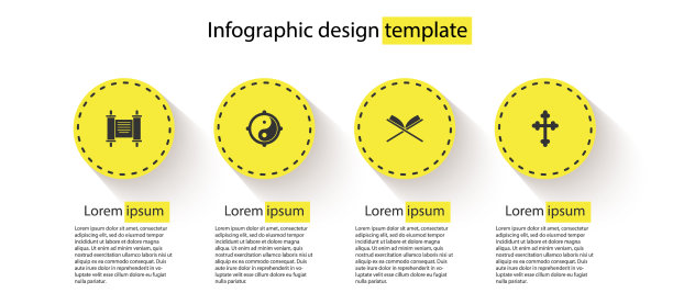 集法令纸羊皮纸卷轴阴阳图片下载
