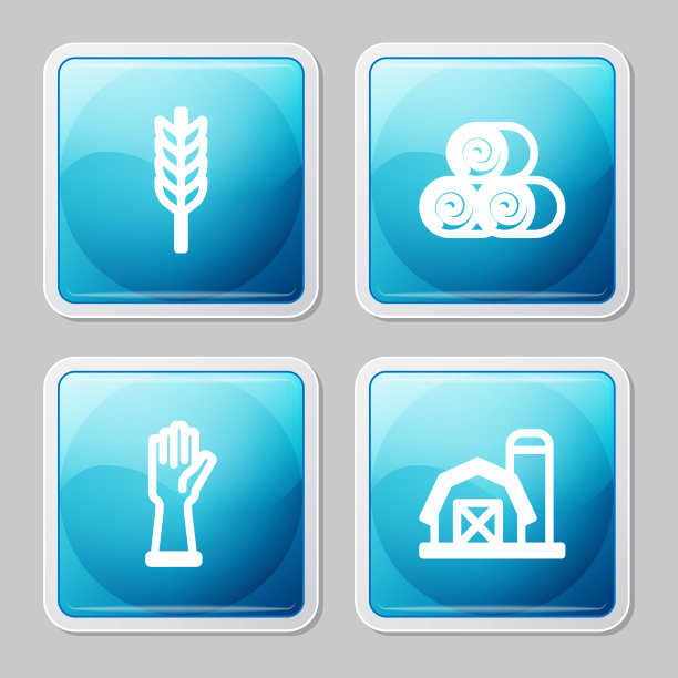 设线麦辊干草橡胶手套和图片下载