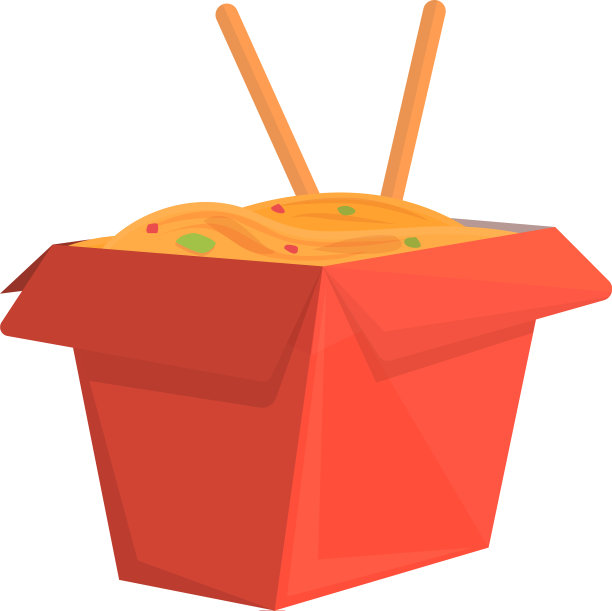 面条盒图标卡通风格图片下载