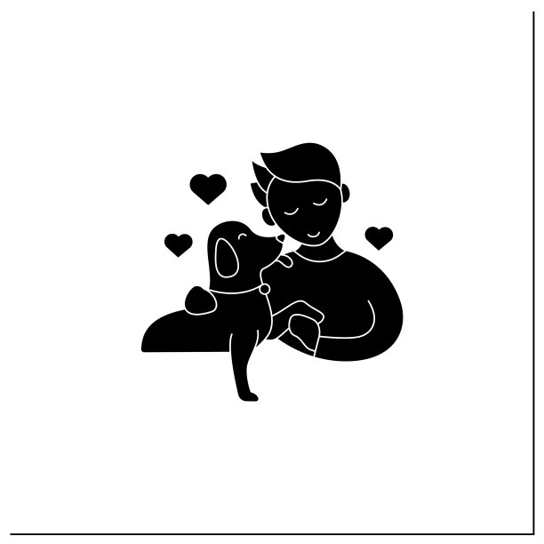 宠物受益字形图标图片下载