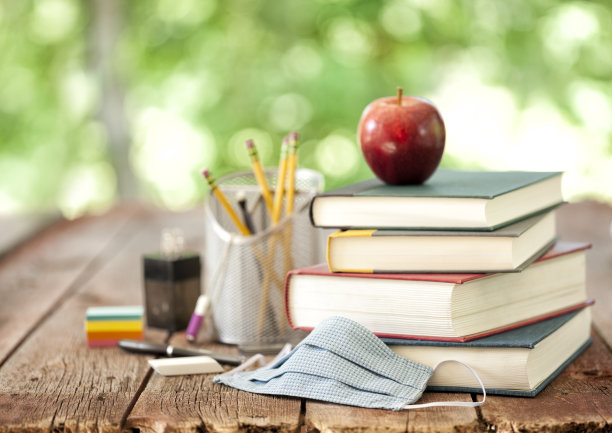 戴着口罩回学校图片下载