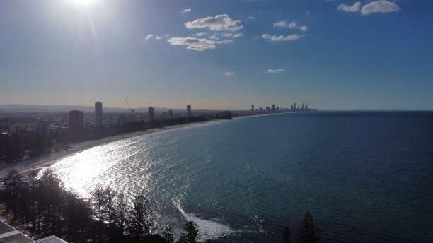 从Burleigh向东眺望地平线图片下载