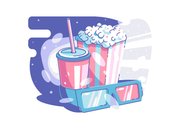 电影院和点心时间图片下载