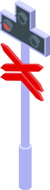 铁路警示指示器图标等距样式图片下载