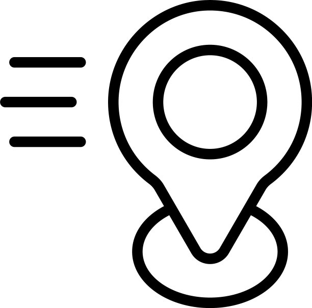 催促工作地点图标轮廓风格图片下载