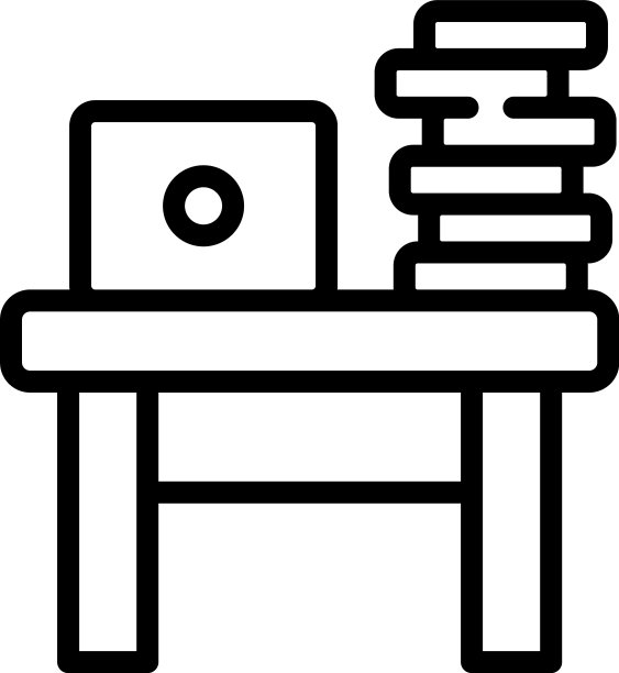 书堆栈表图标轮廓风格图片下载