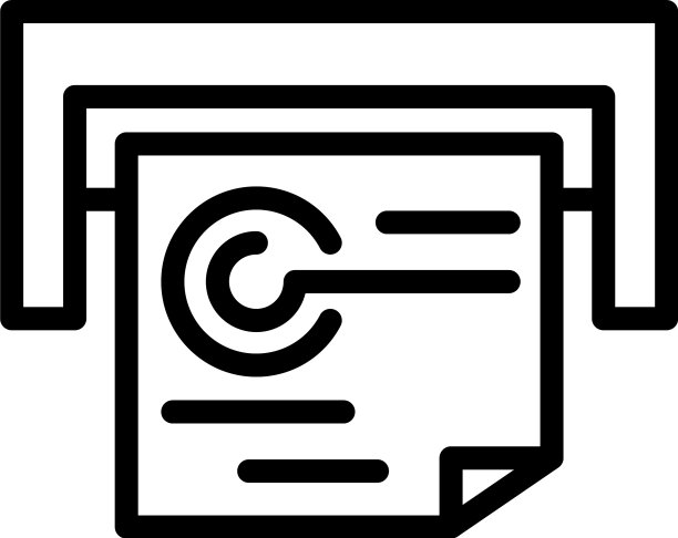 打印文件图标大纲样式图片下载