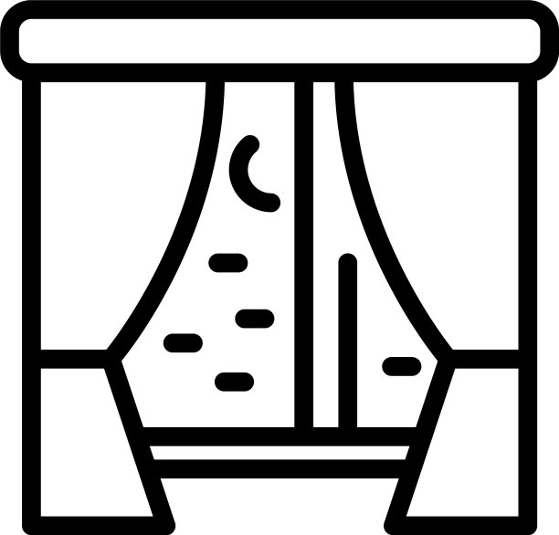 夜间窗口图标轮廓样式图片下载