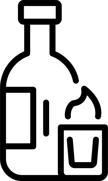 派对饮料图标轮廓风格图片下载
