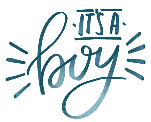 手绘水彩蓝色字母，这是一个男孩宝宝淋浴新生。用于海报，印刷，卡片，明信片，邀请，庆祝，问候，设计，生日，婴儿送礼会，插图图片下载