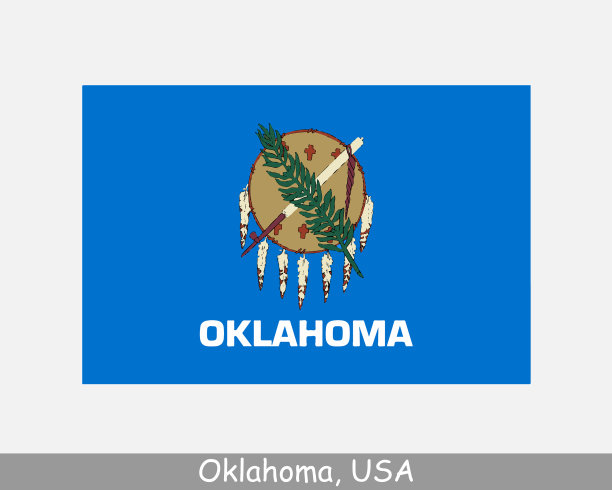 俄克拉何马州旗，好的，美国图片下载