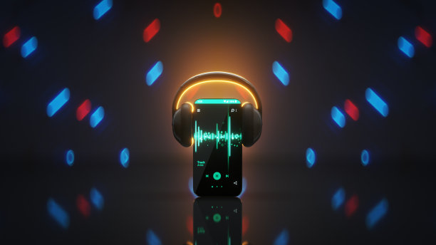 手机配耳机是舞蹈3D渲染图片下载