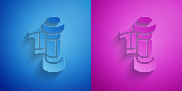 剪纸相机复古胶片卷墨盒图标图片下载