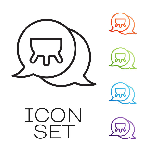 黑色线乳房图标孤立在白色背景图片下载